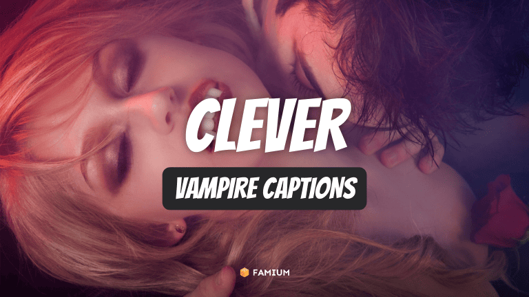 Clever Vampire Captions for Instagram